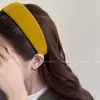 Diadema Ancha de Tela de Felpa Simple para Otoño e Invierno Diadema de Lujo Ligero Elegante Versátil Accesorios para el Cabello Tocado para Mujeres