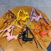 Llavero Creativo de Cuerda para Mano de Cachorro Dachshund de Cuero PU Colgante para Mochila Escolar Llavero Colgante Serie Miu para Parejas