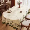 Toalha de Mesa de Luxo Leve de Alta Qualidade Impermeável e à Prova de Óleo Estilo Retro Americano Dopamina Tapete para Mesa de Jantar Estilo Ins Toalha de Mesa para Mesa de Centro