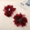 Temperamento Antiguo Simple Borla Malla de Cristal Camelia DIY Accesorios para el Cabello Hechos a Mano Ramillete Accesorios para Ropa