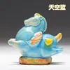 Decoración de Escritorio Wen Chuang Xiao Pang Ma de Tang Sancai Luoyang Artesanía Cerámica Xiao Pang Ma Ceremonia de Acompañamiento de Viaje
