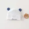 Gorro para Bebé de Manga Corta Clase A de 0 a 3 Meses Gorro de Doble Capa para Recién Nacidos Protección para la Cabeza a Prueba de Viento Suave Lindo Gorro de Doble Capa Estilo Primavera/Otoño