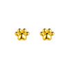 Acero de titanio 316L chapado en oro cobre microincrustado aretes para cartílago del oído par garra de dragón estrella de cinco puntas corazón joyería para piercing aretes aretes para cartílago del oído