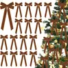 Corona de Adviento de Cinta de Terciopelo Cruzada Lazo Regalo Hogar Árbol de Navidad Chimenea Válvula Decoración Adornos