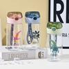 Vaso con Popote con Patrón de Moda Estilo Ins, Vaso Popular Resistente a Altas Temperaturas con Escala, Botella de Agua Simple y Portátil para Estudiantes, Vaso de Plástico para Agua