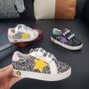 2223 Zapatos de Estrella para Niñas Zapatos Infantiles Estilo Coreano Perla Zapatos para Niños Zapatos Infantiles de Suela Suave Zapatos Blancos