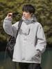 Chaqueta Abrigo para Hombre y Mujer de Primavera y Otoño Ropa de Trabajo Casual para Exteriores Traje de Montañismo Tres en Uno Cortavientos Salpicaduras de Agua Rushtop