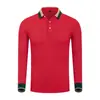 Camisa polo logo camarero de catering camisa cultural otoño solapa ropa de trabajo camiseta overol manga larga estampado