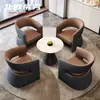 Nuevo Sofá Silla para Reuniones y Negociaciones Estilo Chino Mesa y Sillas Combinadas para Recepción de Hotel Club Sillón Individual de Ocio para Salón de Belleza
