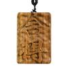 Colgante para Coche Zodiaco de Sándalo Verde Artesanía de Madera Maciza Tallado Zodiaco Regalo de Cumpleaños para Hombres y Mujeres Jugando Mango de Mano