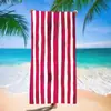 Toalla de Playa de Microfibra Toalla de Playa Estampada Toalla de Playa Rayada Tela de Toalla de Comercio Exterior Europeo y Americano Toalla de Natación para Adultos Transfronteriza