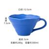 Serie de Colores Morandi Taza de Desayuno Taza para Avena con Leche Textura Estrujada a Mano Taza de Cerámica Hecha a Mano Taza Grande para el Hogar