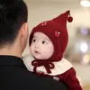 Touca de Bebê para Outono e Inverno, Quente e Grossa de Tricô com Proteção para Orelhas de Elfo para Meninas Bebês, Touca de Lã de Pequena Princesa, Moderna