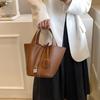 Bolso de Diseño Nicho de Alta Gama Sense para Mujer 2023 Nuevo Bolso de Cubo Simple y a la Moda Popular Bolso de Mano Cesta de Verduras
