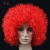 Venda Direta da Fábrica Peruca Afro para Festa à Fantasia, Cabelo Curto Colorido de Palhaço Engraçado para Fãs