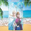 Atacado Direto da Fábrica Desenho Animado Anime Frozen Princesa Elsa Toalha de Praia Microfibra Toalha de Banho