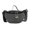 Bolsa Feminina Fashion 2024 Novo Estilo Coreano Personalizada Strass Quente Casual Elegante Popular Bolsa de Cintura Alça Larga para Ombro Bolsa Transversal