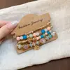 Pulsera de Madera Irregular con Cuentas de Cáscara de Coco Juego de Seis Piezas Pulsera de Estilo Étnico Retro Pulsera de Diseño Personalizado de Nicho