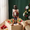Cascanueces de Navidad Figura de Madera Adorno Forma de Soldado Mesa de Sala de Estar Ventana Decoración Festiva