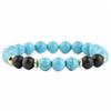 Fabricantes comercio exterior nuevos productos listados accesorios de joyería pulsera personalizada de piedra de 8 mm Ojo de Tigre turquesa Amazon pulsera