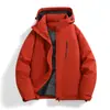 Jaqueta de inverno acolchoada e espessa Enbu masculina, estilo unissex, quente e resistente ao frio, adequada para homens e mulheres.