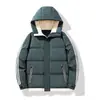 Producto más vendido transfronterizo: Chaqueta de algodón gruesa y cálida con capucha para pareja, de dos rayas, holgada y versátil