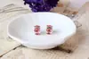 Huiyue simple Joker diamante rosa cuentas de agujero grande joyería con cuentas al por mayor polvo