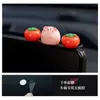 Tudo é Seguro Enfeites de Carro Console Central Personalizado Desenho Animado Caqui Amendoim Tela de Exibição do Carro Adesivo Decorativo