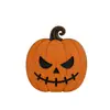 Decoraciones de repisa de chimenea de bandeja escalonada de Halloween sombrero de bruja a rayas pajarita de lunares calabaza adornos decorativos independientes