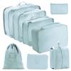 Conjunto de Armazenamento de Viagem com Compartimentos para Organização Fácil, Conjunto Multifuncional de Sete Peças para Organização Doméstica e Armazenamento Portátil