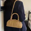 Bolso de mano retro de moda de estilo coreano, bolso tipo bowling para mujer, nuevo modelo de verano 2026, bolso pequeño de gran capacidad para hombro y cruzado