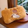 Invierno nuevo cálido funda de mano almohada intervención almohada para la siesta niña felpa funda de mano caricatura estudiante hora del almuerzo almohada para acostarse