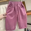 Pantalones Casuales para Niñas Pantalones de Primavera y Otoño para Niños Pierna Recta Cintura Elástica Versátiles Color Sólido Sueltos Pantalones Largos