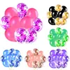 Vendas Diretas Transfronteiriças Conjunto de Balões Perolados de 12 polegadas Balão Transparente com Lantejoulas Decoração de Casamento Decoração de Festa de Aniversário Suprimentos