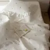 Colcha Acolchada de Algodón Lavado con Arena Estilo Coreano Juego de Tres Piezas Sábana de Cama Engrosada Antideslizante de Algodón Puro Colchoneta de Cama Tatami Almohadilla Delgada Pieza Única