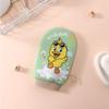 Toalha de Banho Infantil Pato Amarelo Desenho Animado Toalha de Banho Feminina Dupla Face Areia Fina Toalha para Banho de Lama Indolor Luvas para Esfregar Lama