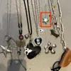 Collar Colgante de Estrella Corazón en Capas Vintage para Mujer, Cadena Larga para Suéter, Gargantilla Versátil de Nicho, Cadena para la Cintura, Accesorio Halter