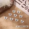 Acessórios para unhas: laços de metal com diamantes, borboletas pequenas tridimensionais transparentes para decoração de unhas, materiais para DIY de nail art
