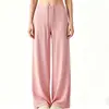 Calças Casuais Femininas, Calças de Yoga Largas, Roupa de Treino Pilates Emagrecedora, Estilo Preguiçoso Secagem Rápida Casuais Esportivas de Perna Larga