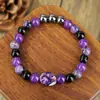 Pulsera de Cuentas de Exportación al Contado Pulsera de Cuentas de Cristal Europeas y Americanas Aventurina Verde Ágata Negra Pulsera de Piedra Natural para Mujer