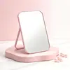 Espejo de Maquillaje Color Dopamina Estilo Ins, Espejo de Escritorio Portátil Plegable para Dormitorio, Hogar y Oficina