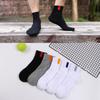 Calcetines de Algodón para Otoño e Invierno, Calcetines Deportivos Absorbentes de Sudor para Hombre de Media Caña con Etiquetas de Tela Sintética, Calcetines Deportivos con Cordón en la Cintura para Adultos, Calcetines para Hombre al por Mayor, Industria de Calcetines de Zhuji