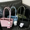 Misma Fuente que una Marca Cierta ~ Bolso de Hombro Individual Tejido a Mano con Asa Larga para Mujer, Nuevo Bolso Tejido de Gran Capacidad para el Verano