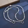 Nueva entrada, cadena cruzada ligera de lujo con cuentas de cristal para teléfono móvil, cadena híbrida con cuentas para teléfono móvil, cuerda colgante, decoración para equipaje, cordón para mujer