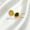 Retenção de Cor Alta Método Antigo Areia Dourada Diamante Incrustado em Ouro Contas Espaçadoras com Contas Pingente Solto DIY Manual Pulseira Pingente de Franja Acessórios