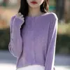 Cárdigan de Lana Cuello Redondo Suéter para Mujer Chaqueta Pequeña Primavera Nueva Ropa de Abrigo Manga Larga Holgado Estilo Coreano Top Exterior Dropshipping