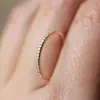 Deseo oferta caliente Nuevo popular en AliExpress anillo de pareja anillo de tira de diamantes de una sola fila para mujer pulsera chapada en oro rosa