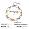 Jieding Pulseira Cubana de Aço Inoxidável Europeia e Americana Pulseira de Luxo Leve Sensação de Alto Padrão Titânio Sem Cor Aço Joias Femininas Nicho Transfronteiriço