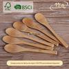 Colher de bambu Atacado colher natural colher de pau colher de folhas de chá colher de mel de bambu colher de geléia colher de bebê colher de bambu