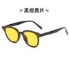 Nuevas gafas de sol GM del mismo estilo, gafas de sol retro naranjas para conducir para hombres, estilo coreano, gafas de sol retro para celebridades de Internet, fotos callejeras para mujeres